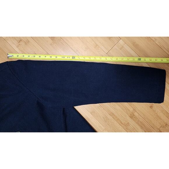 OLD NAVY Mens XL TALL Wool Peacoat Blue Insulated Double Breasted Anchor Buttons - Picture 8 of 12